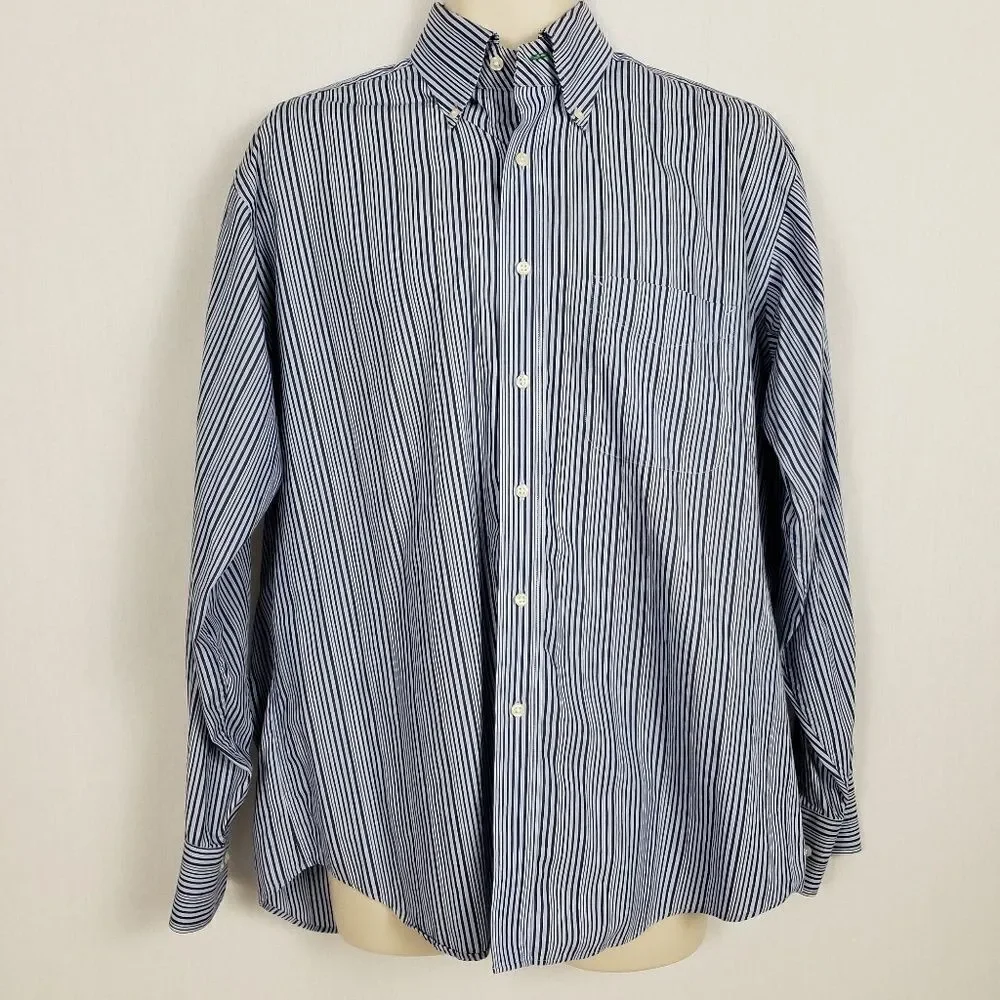 Tommy Hilfiger Striped Shirt Men's Size XL Pocket